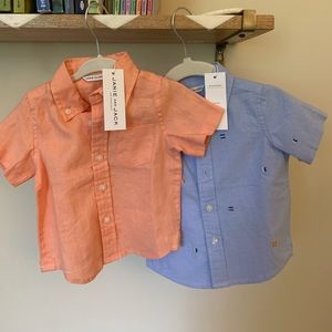 NWT Janie and Jack Boys Button Down 6-12 months